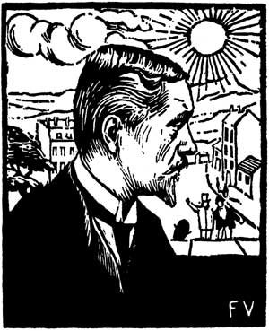 Феликс Валлоттон. Автопортрет. Гравюра на дереве, 1991.