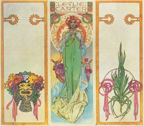 Программа спектакля с участием Лесли Картер. Нью-Йорк, 1908 г.