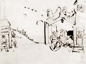 Прибытие Чичикова в город NN