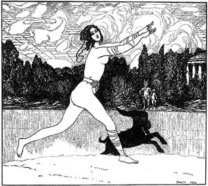 Л.С.Бакст. Античное видение. Иллюстрация для журнала «Золотое руно»