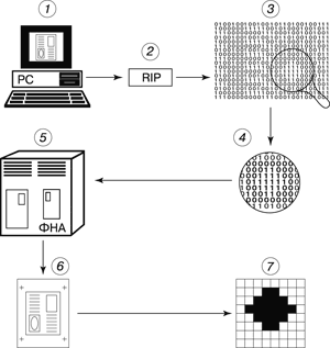 Рис. 9. Схема подготовки матрицы экспонирования