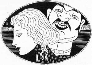 Т.Т.Гейне. Виньетка к роману «Кузина Лора» М.Прево