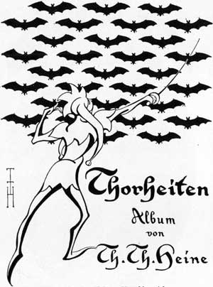 Т.Т.Гейне. Обложка для альбома «Сумасбродства»