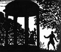 Б.М.Кустодиев. Иллюстрация к повести «Дубровский» А.С.Пушкина. 1919 г.