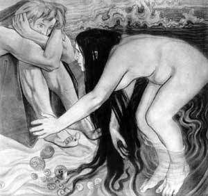 С.Выспянский. Фетида и Ахилл. Иллюстрация к «Илиаде»