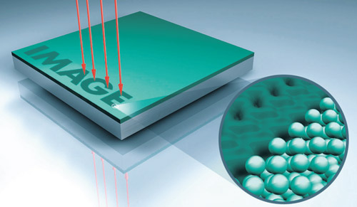 Под действием излучения термального лазера в регистрирующем слое пластин Azura происходит сплавление латексных частиц