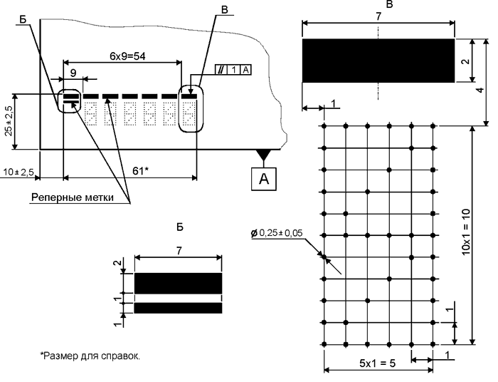 Рис. 1. Оформление шестизначного кодового штампа