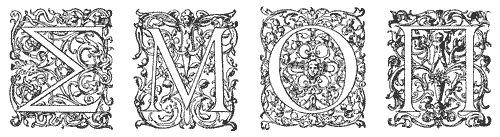 Рис. 5. Сочетание вьюнковых плетений со светлой манерой исполнения украшает греческие инициалы ученика Жоффруа Тори — Клода Гарамона в его знаменитом королевском (Grec du Roi) шрифте. Париж, 1540 год