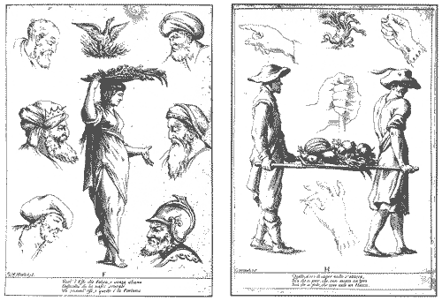 Рис. 11. Персонажам готических фигурных инициалов привычно находиться в замкнутом пространстве. Они выращены внутри букв, как гомункулы в ретортах алхимиков Берлинский алфавит, около 1400 года