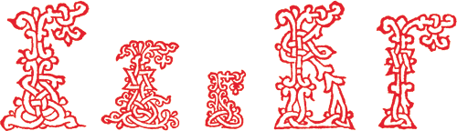 Рис. 1. В нескольких буквицах гравер Швайпольта Фиоля довольно успешно скопировал рукописный орнамент. Краков, 1491-1493 годы