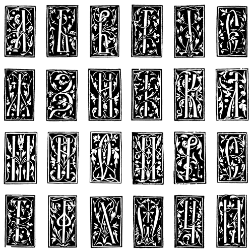 Рис. 7. Как истинный художник, Иван Федоров никогда не останавливался на достигнутом. Декор его острожских инициалов имеет мало общего с орнаментом, который принято называть старопечатным. Библия. Острог, 1581 год