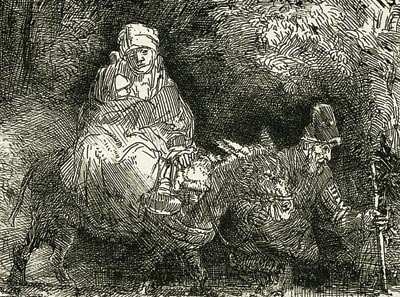 Бегство в Египет. 1654. Фрагмент