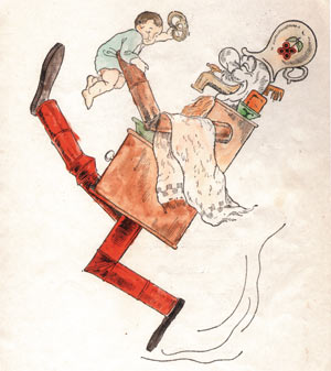 Рисунки Ю.П. Анненкова к «Мойдодыру»