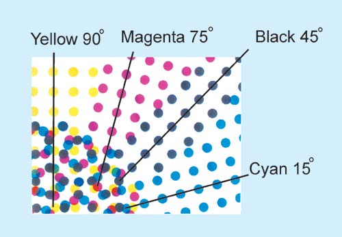Рис. 10. Идеальная растровая розетка при триадной печати