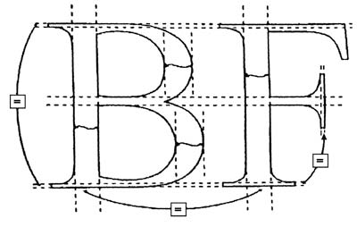 Рис. 12. Пример разметки символа