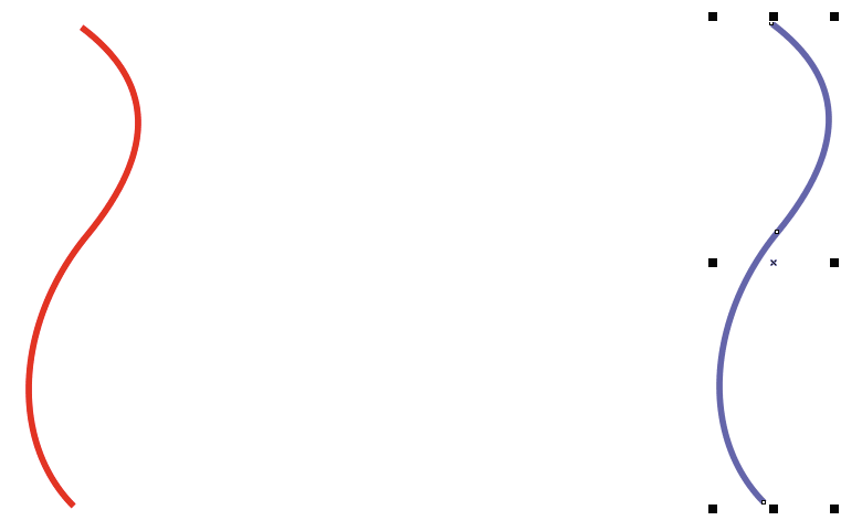 Рис. 38. Исходные объекты для создания группы перетекания готовы