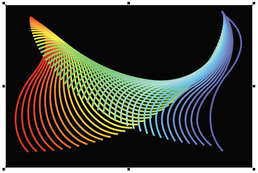 Рис. 43. Вид группы перетекания
на черном фоне