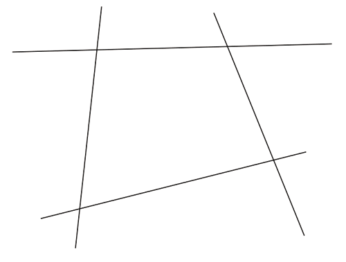 Рис. 2. Расположение линий