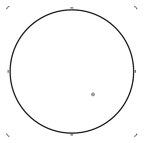 Рис. 9. Перемещение маркера оси вращения в режиме поворота