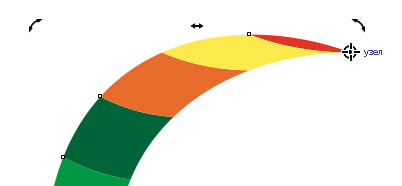 Рис. 49. Перемещение маркера оси вращения