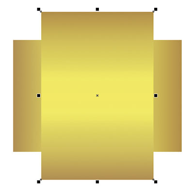 Рис. 16. Создана копия исходного прямоугольника, повернутая на 90°