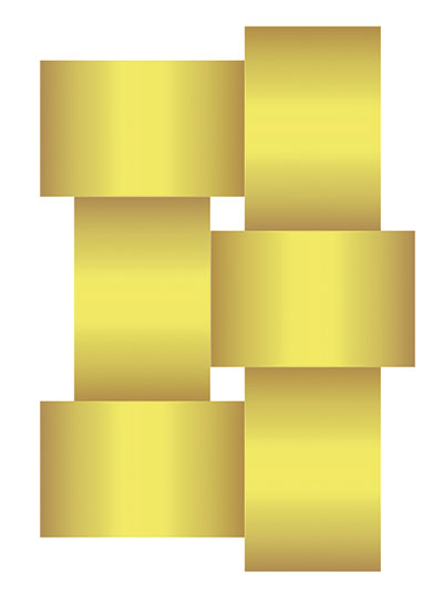 Рис. 27. После перемещения третьей пары прямоугольников уже отчетливо виден узор будущей заливки